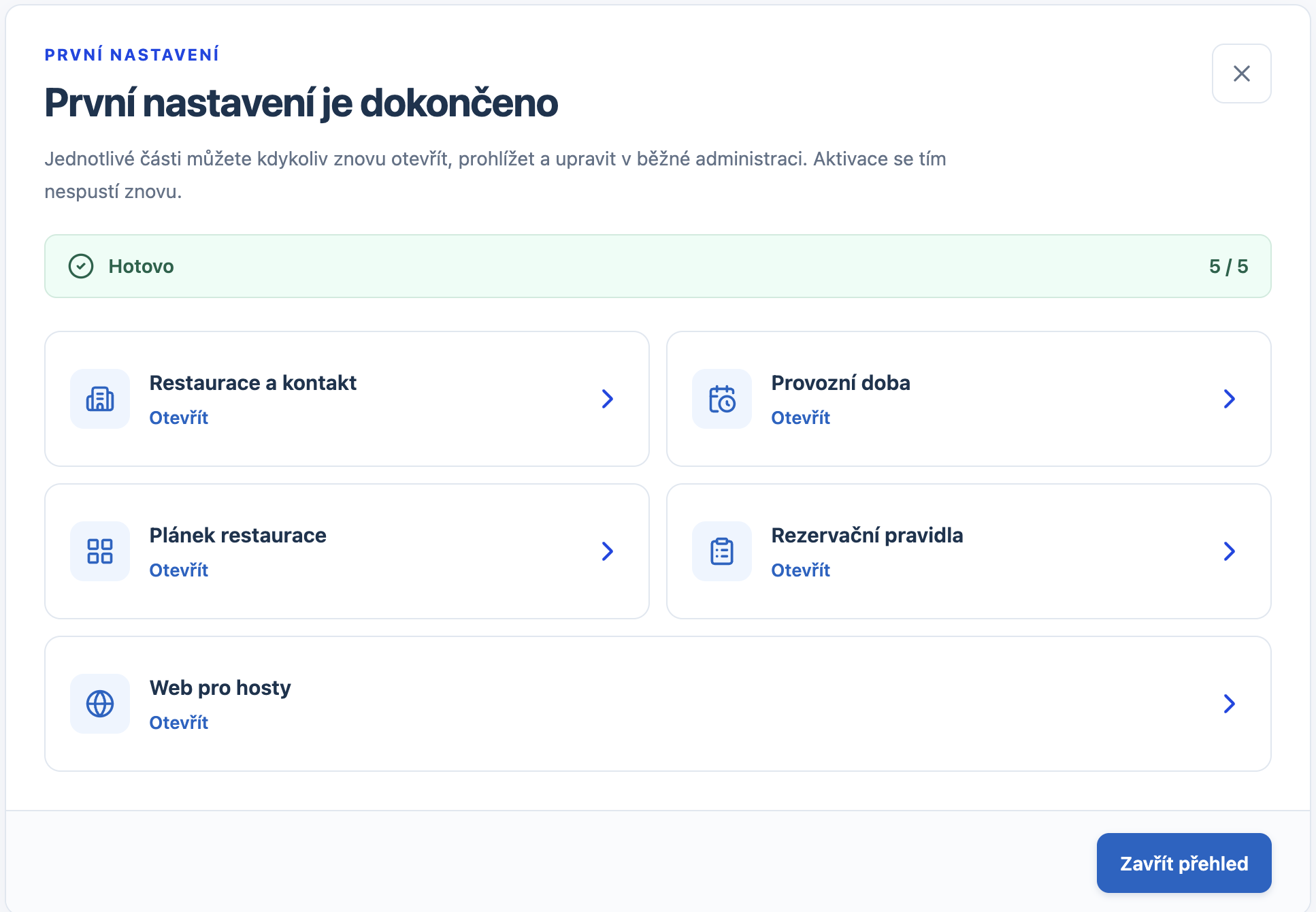 Hosté rezervují online a obsluha vidí všechny nové rezervace v jednom přehledu.